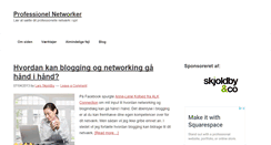 Desktop Screenshot of professionelnetworker.dk
