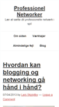 Mobile Screenshot of professionelnetworker.dk